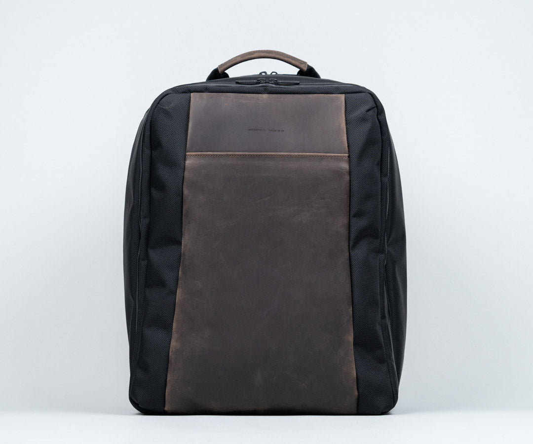 Ballistic nylon with chocolate leather