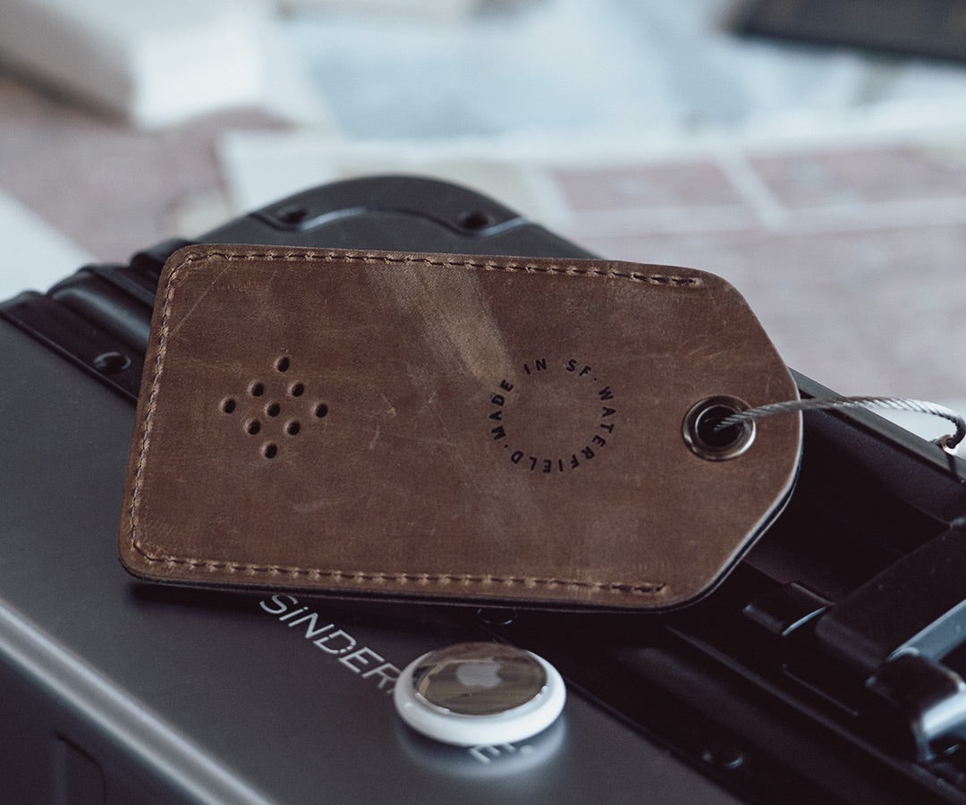 AirTag Leather Luggage Tag