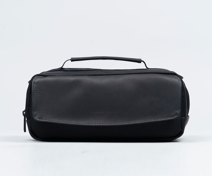 Ballistic Nylon + Black Leather