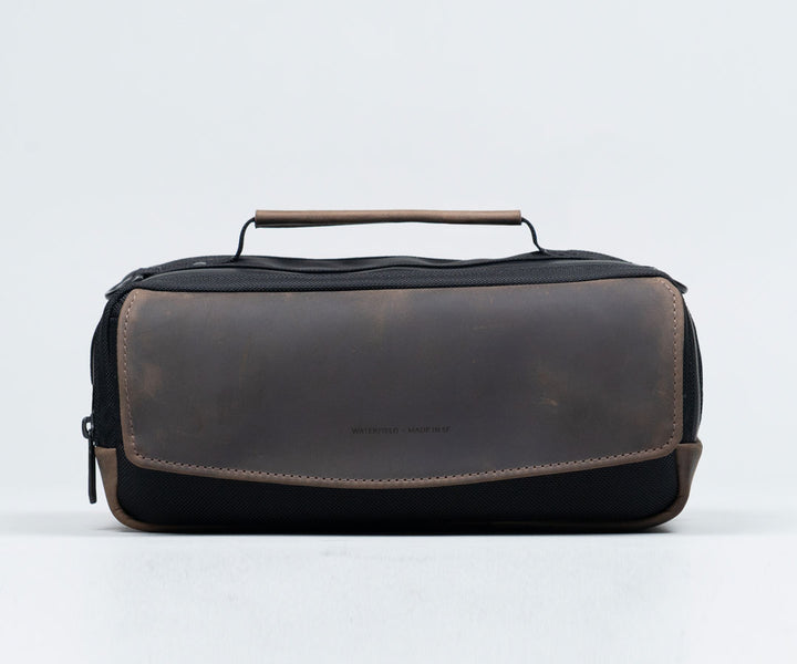 Ballistic Nylon + Chocolate Leather