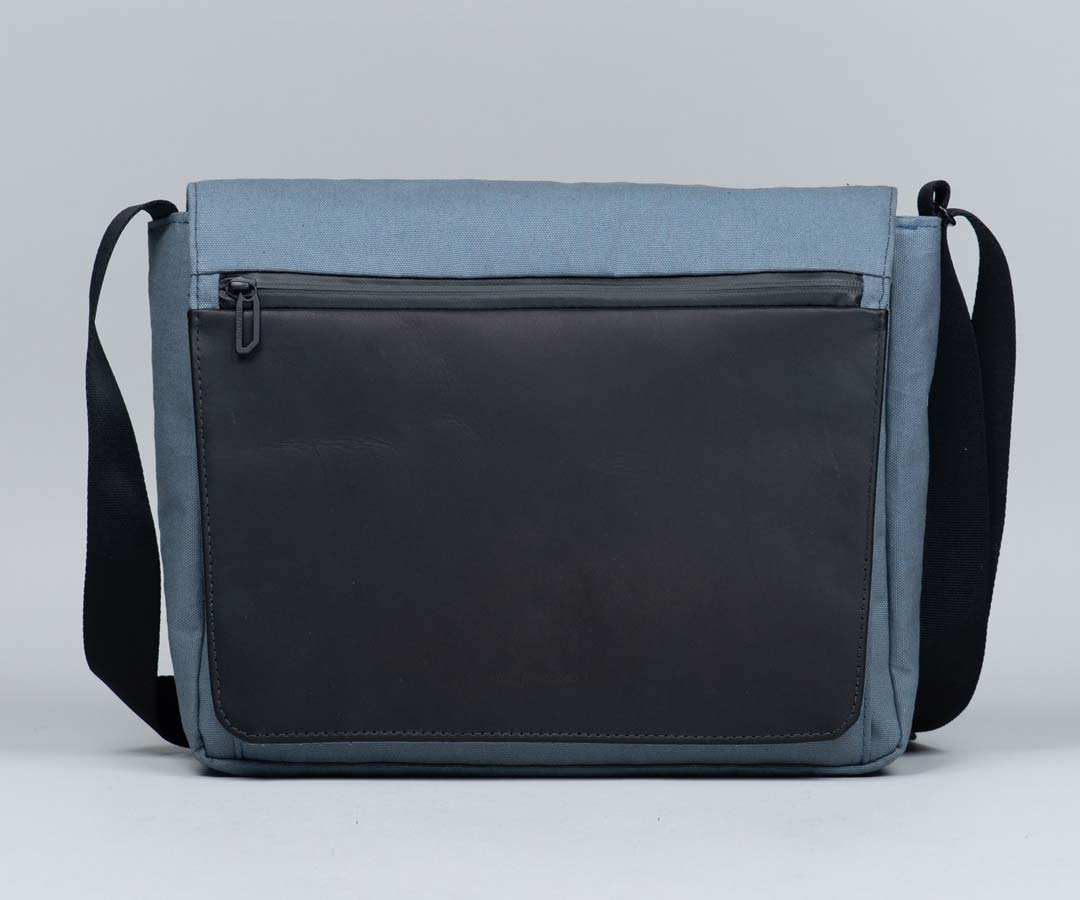 Storm Gray X-Pac® Canvas with Black Leather