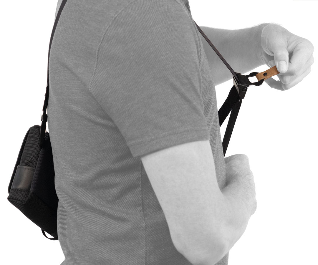 Easy-to-adjust leather tab