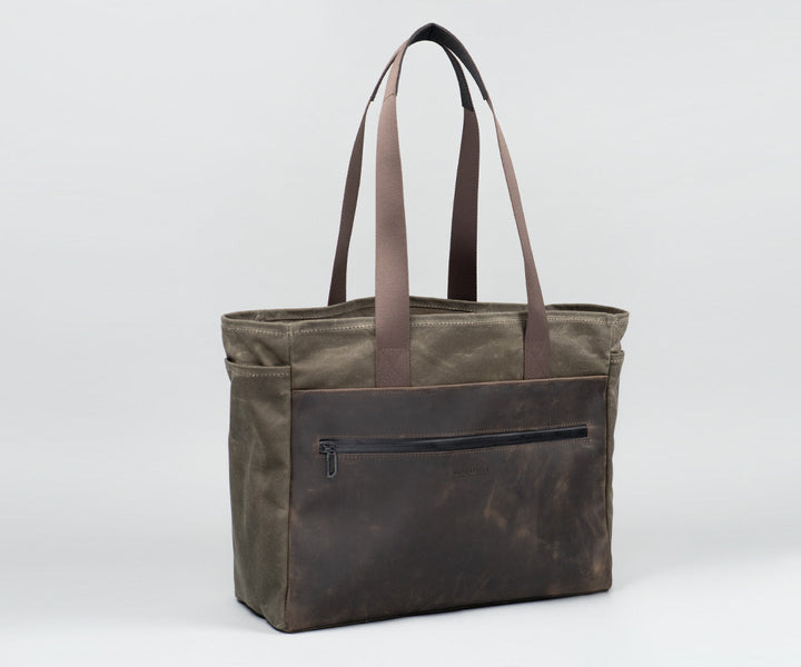 New Leather & Brown Waxed Canvas