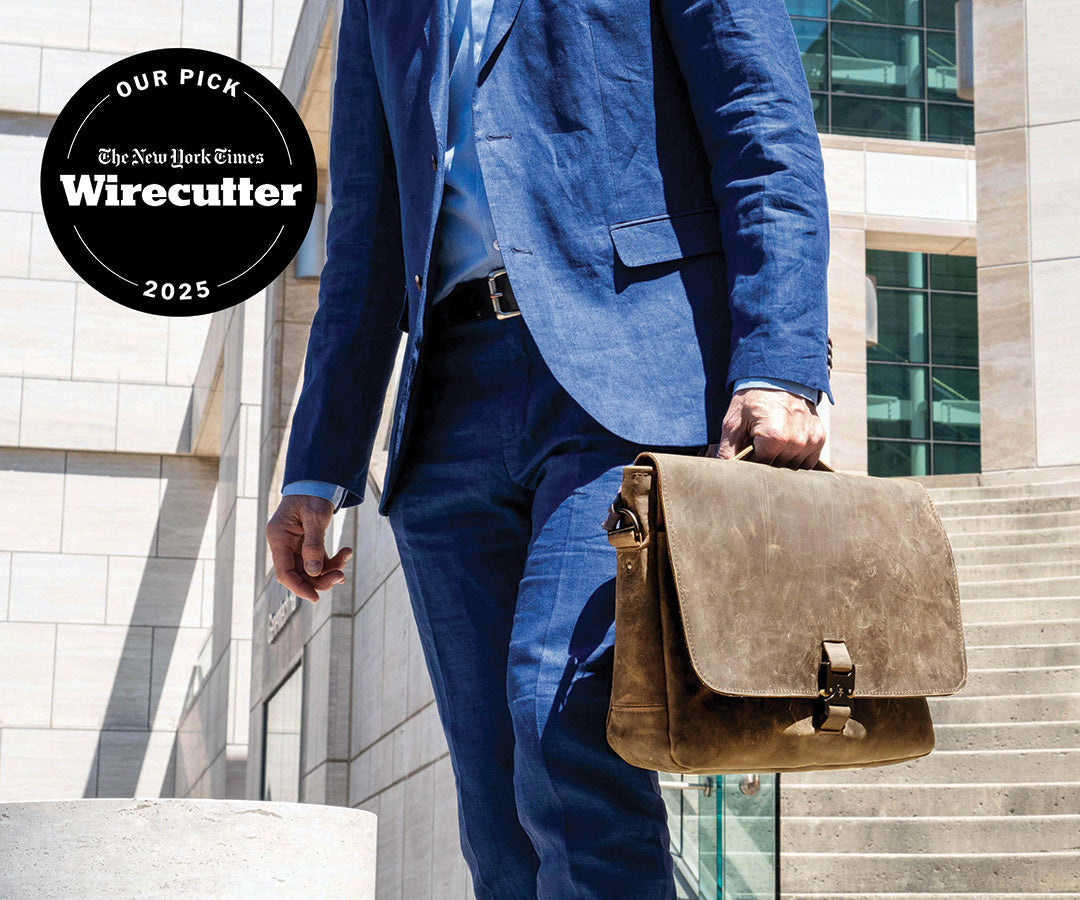 Executive Leather Laptop Messenger USA Made WaterField Designs