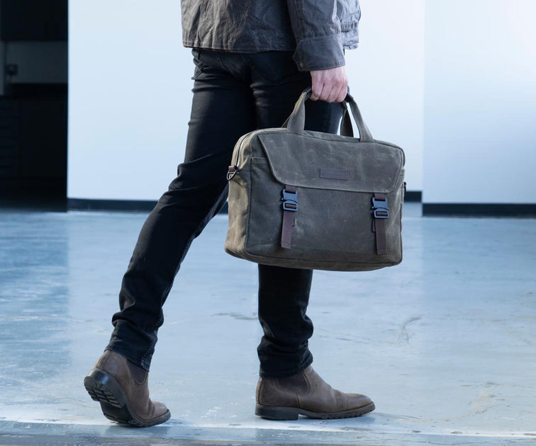 New Plaid Shoulder Bag Business Fashion Briefcase Men's Large Capacity  Messenger Bag
