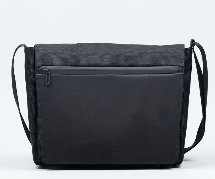 Ballistic Nylon + Black Leather