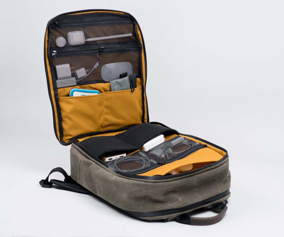 Tech folio compartment  with organizational pockets
