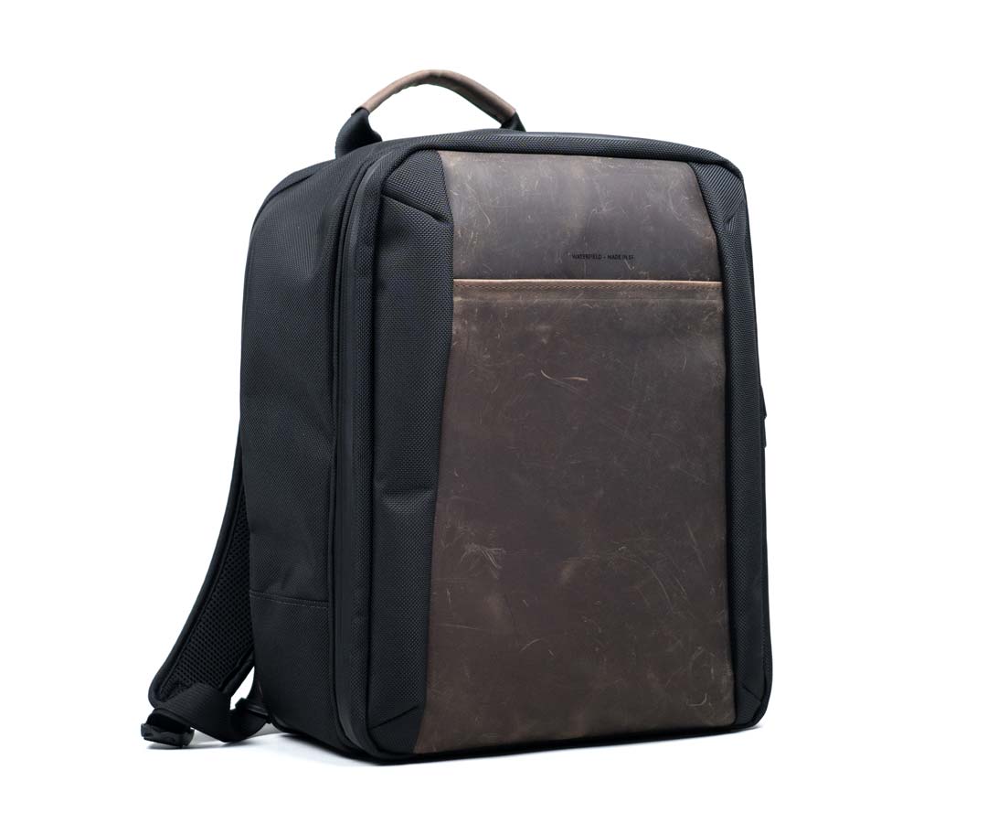 Ballistic Nylon + Chocolate Leather