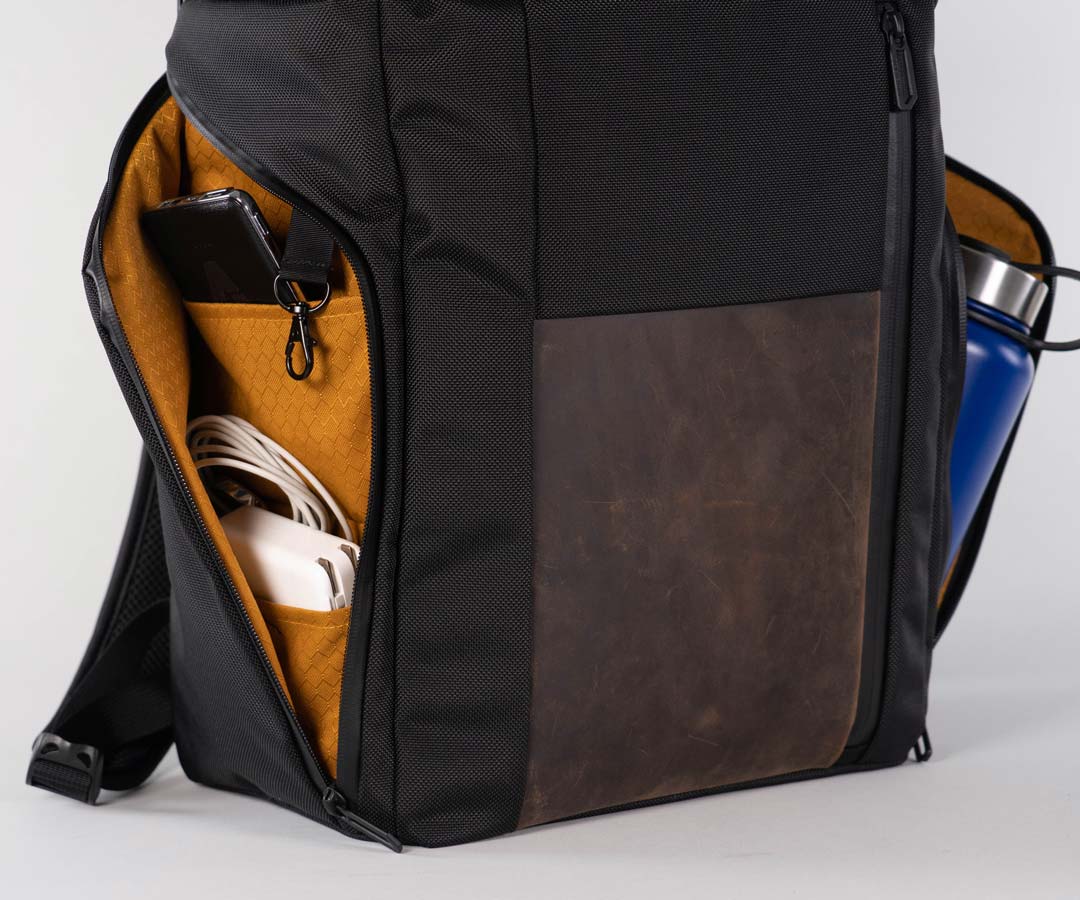 Side pockets for frequently-accessed items