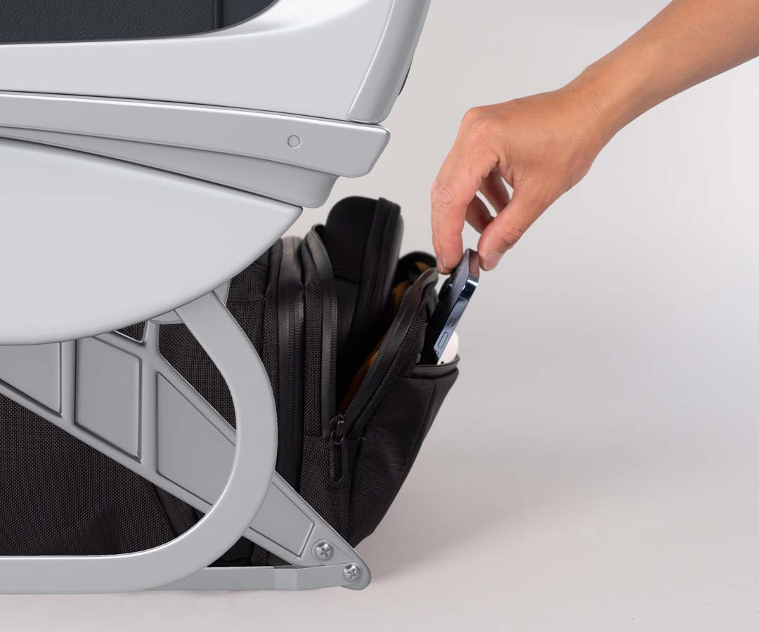 Conveniently access what you'll need inflight