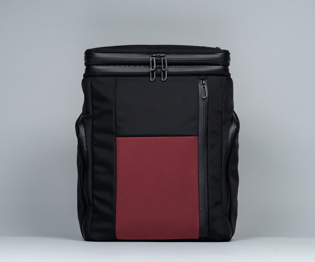 Ballistic Nylon w/ Crimson Leather
