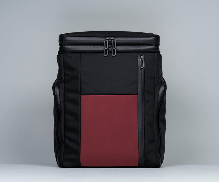 Ballistic Nylon w/ Crimson Leather