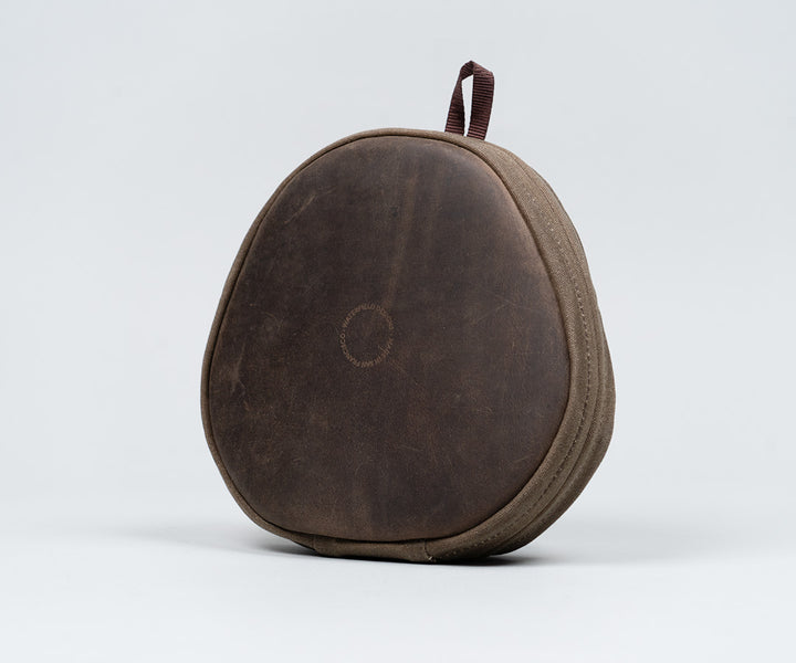 Waxed Canvas + Chocolate Leather