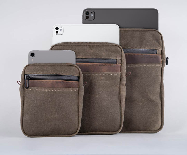 Compact, Medium, Tall sizes now in Waxed Canvas