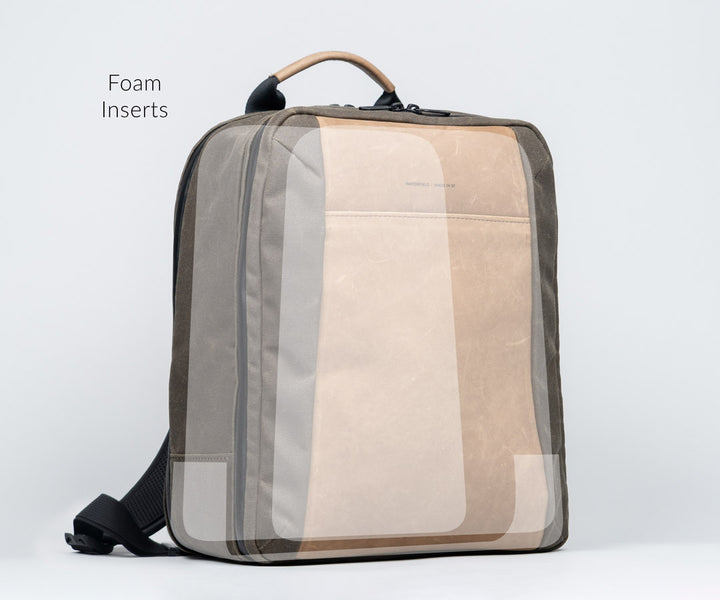 Extra protection surrounds the backpack