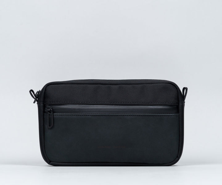 Ballistic Nylon + Black Leather
