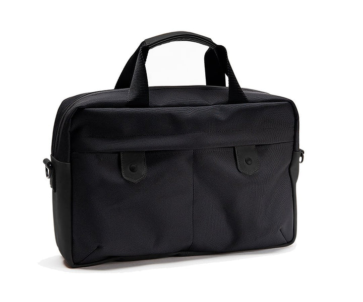 Black Leather on Ballistic Nylon