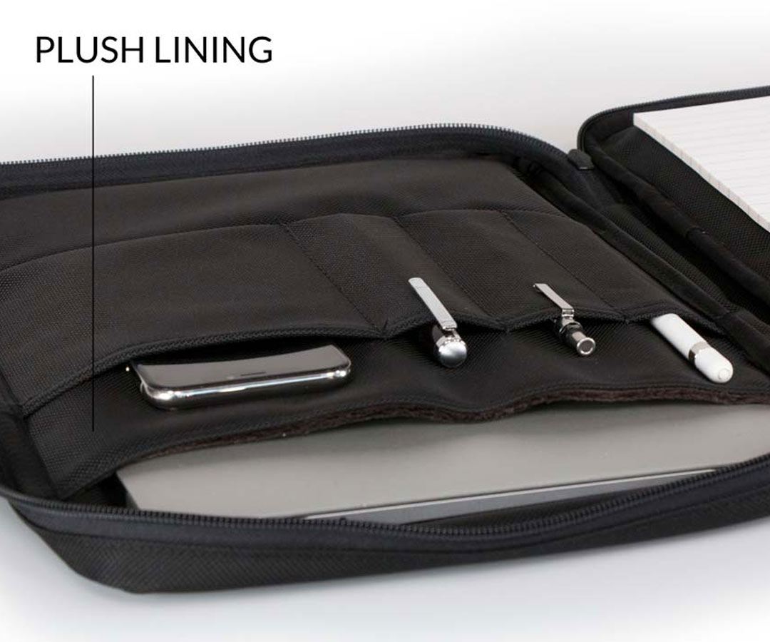 Keeps laptops and tablets from minor scratches