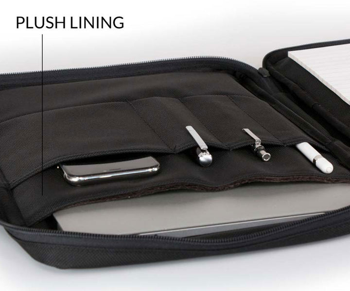 Keeps laptops and tablets from minor scratches