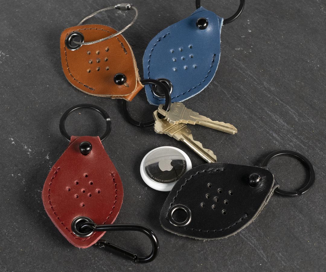 AirTag Leather Keychain