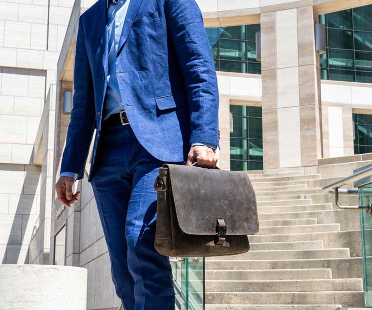 High Quality Business Men's Briefcase Fashion Leather Handbag