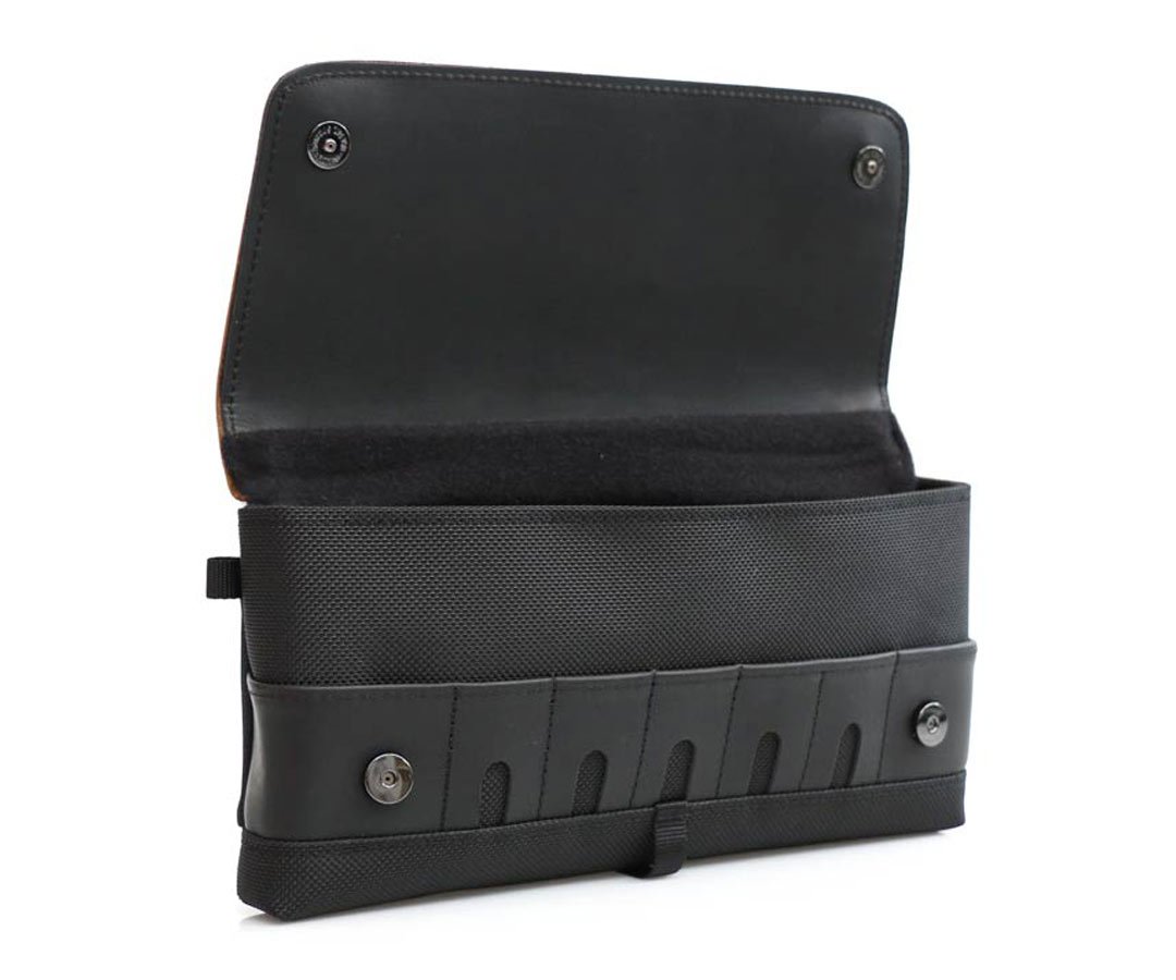 Full-grain leather slots