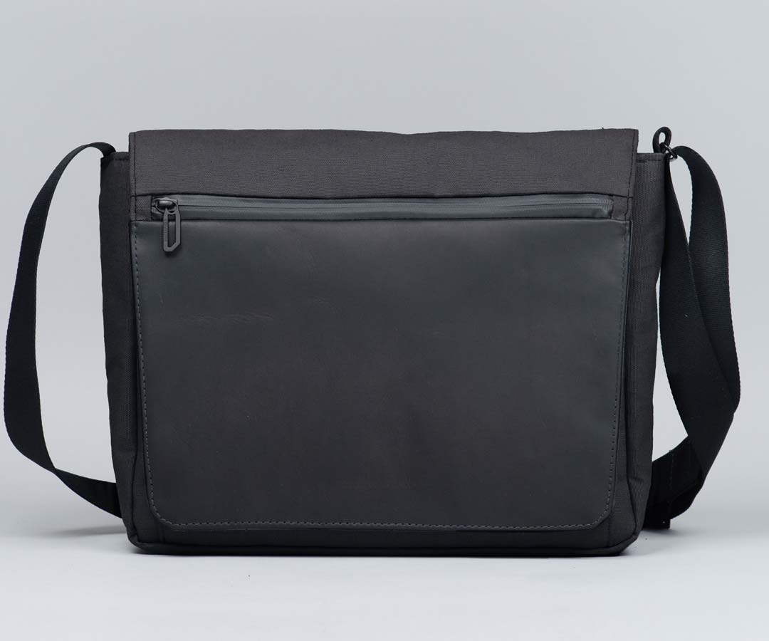 Black X-Pac® Canvas with Black Leather 