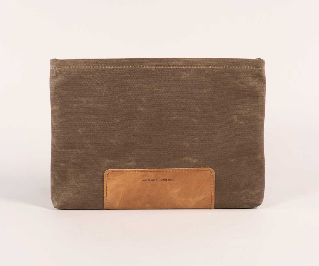 Brown waxed canvas