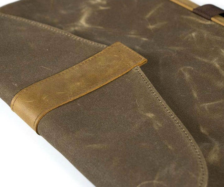 Full grain leather accents