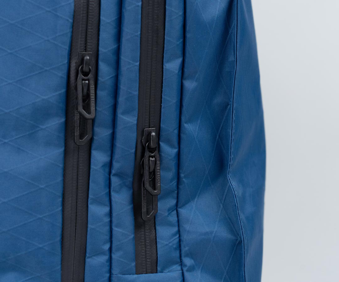 Double zipper pulls can be secured with small lock (not included)