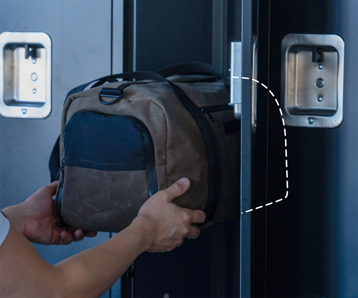 Small size fits horizontally in most lockers