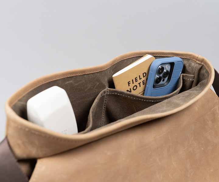 Interior has two deep pockets