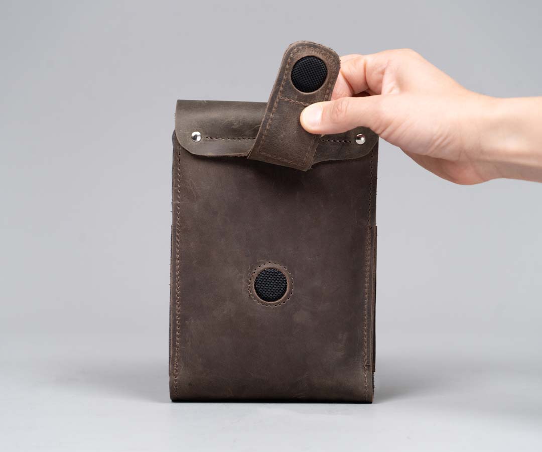 Strong rare-earth magnets to keep it on your belt loop