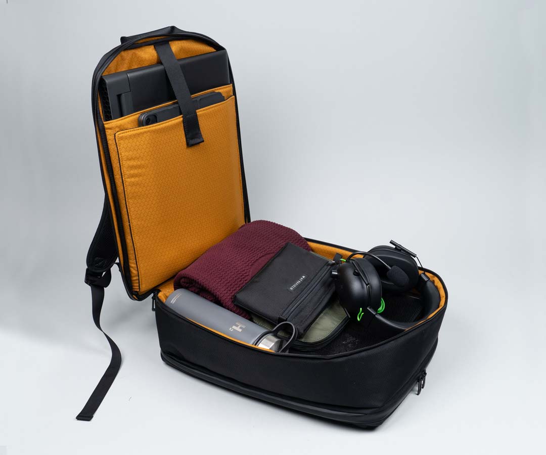 17-inch, 18-in Gaming Laptop Backpack | USA Made | WaterField Designs Waxed Canvas w/ Grizzly Leather 17-inch, 18-in Gaming Laptop Backpack | USA Made | WaterField Designs Waxed Canvas w/ Grizzly Leather