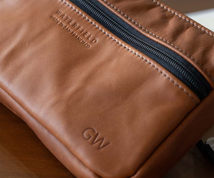 Understated tone-on-tone monogramming