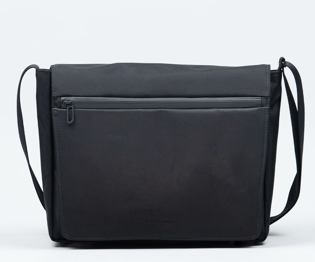 Ballistic Nylon + Black Leather