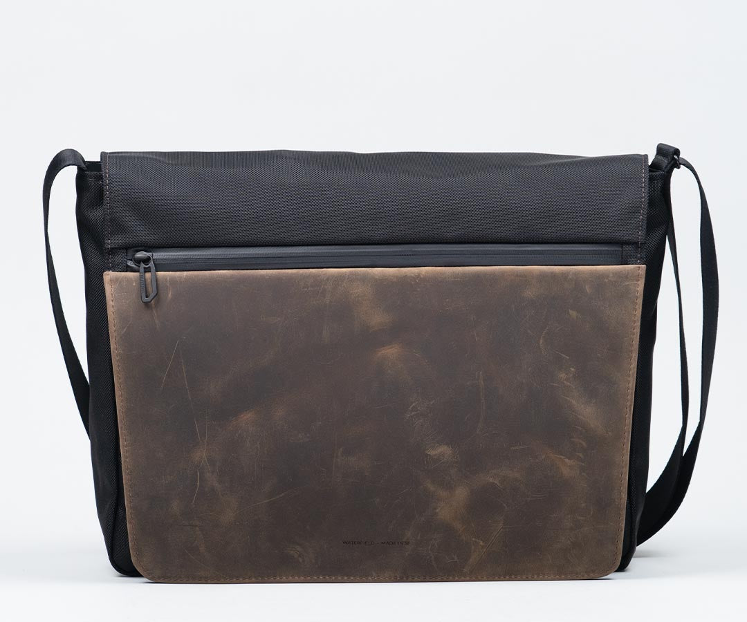 Ballistic Nylon + Chocolate Leather