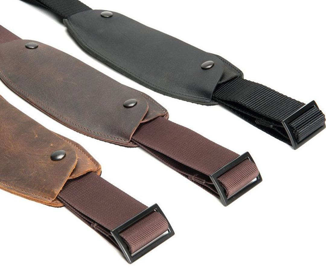 Option: 1.5" Simple Strap with Leather Shoulder Pad