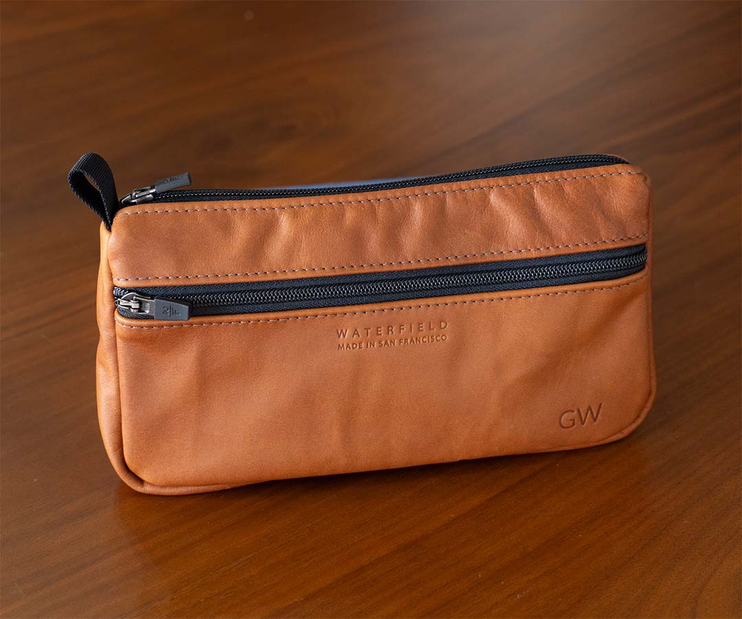 Brown leather