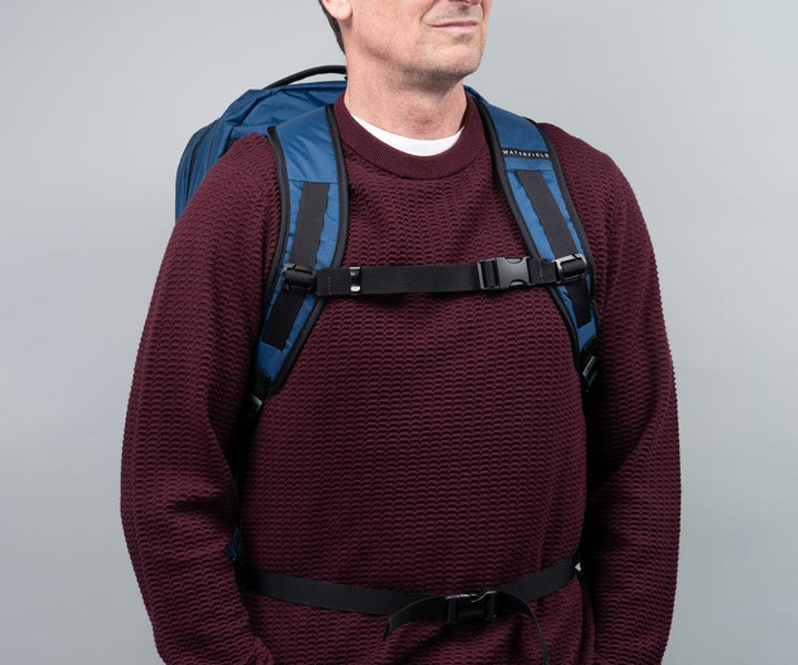 Increase your comfort with a sternum strap and a waist strap