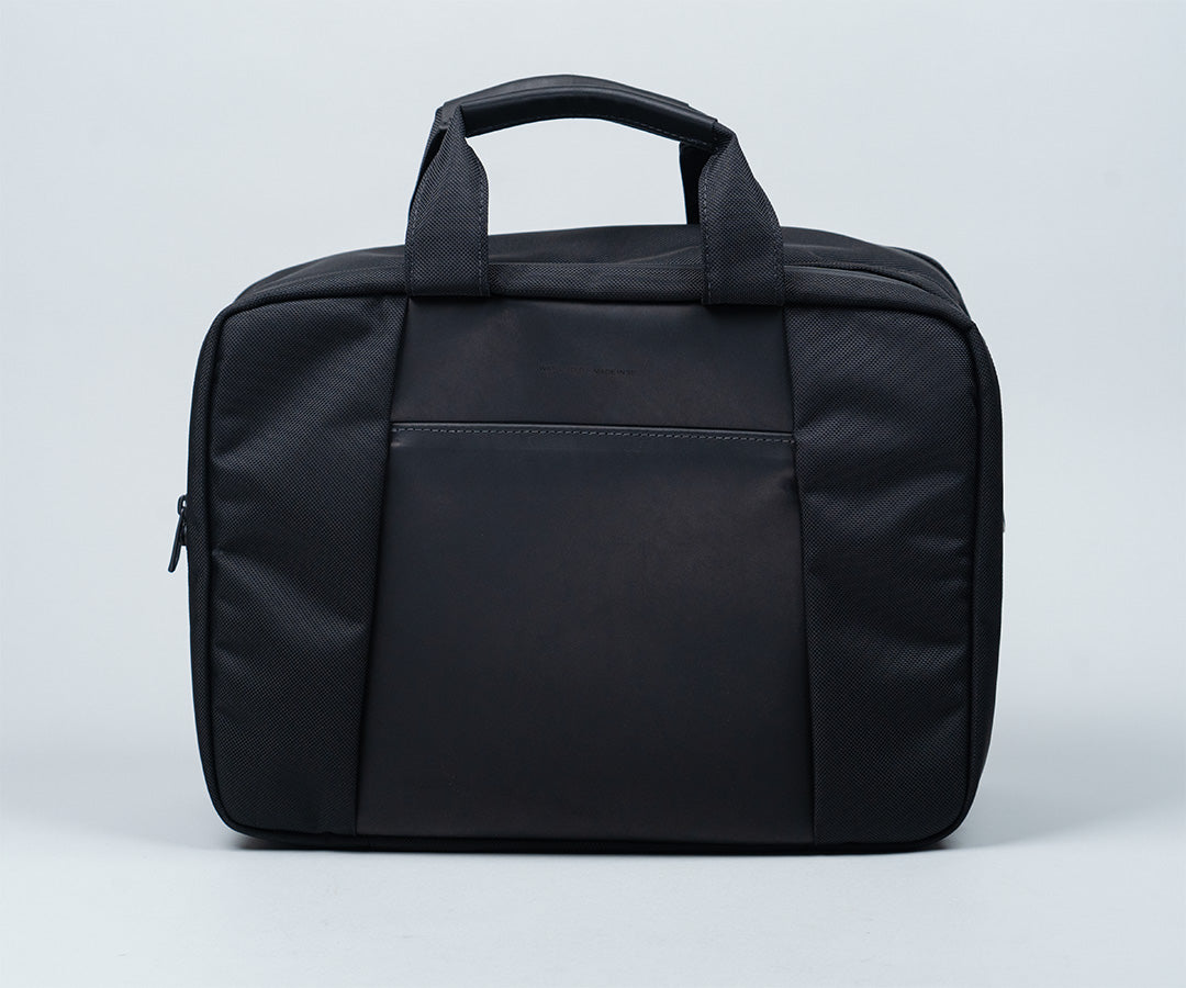 Ballistic Nylon with Black Leather