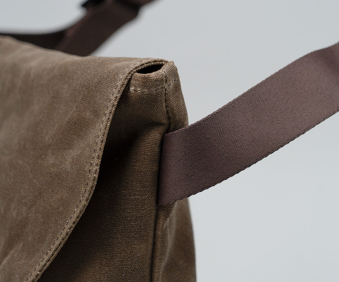 Angled strap attachment for better comfort