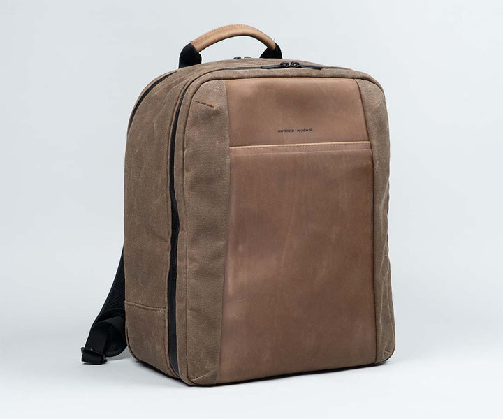 Waxed Canvas + Grizzly Leather