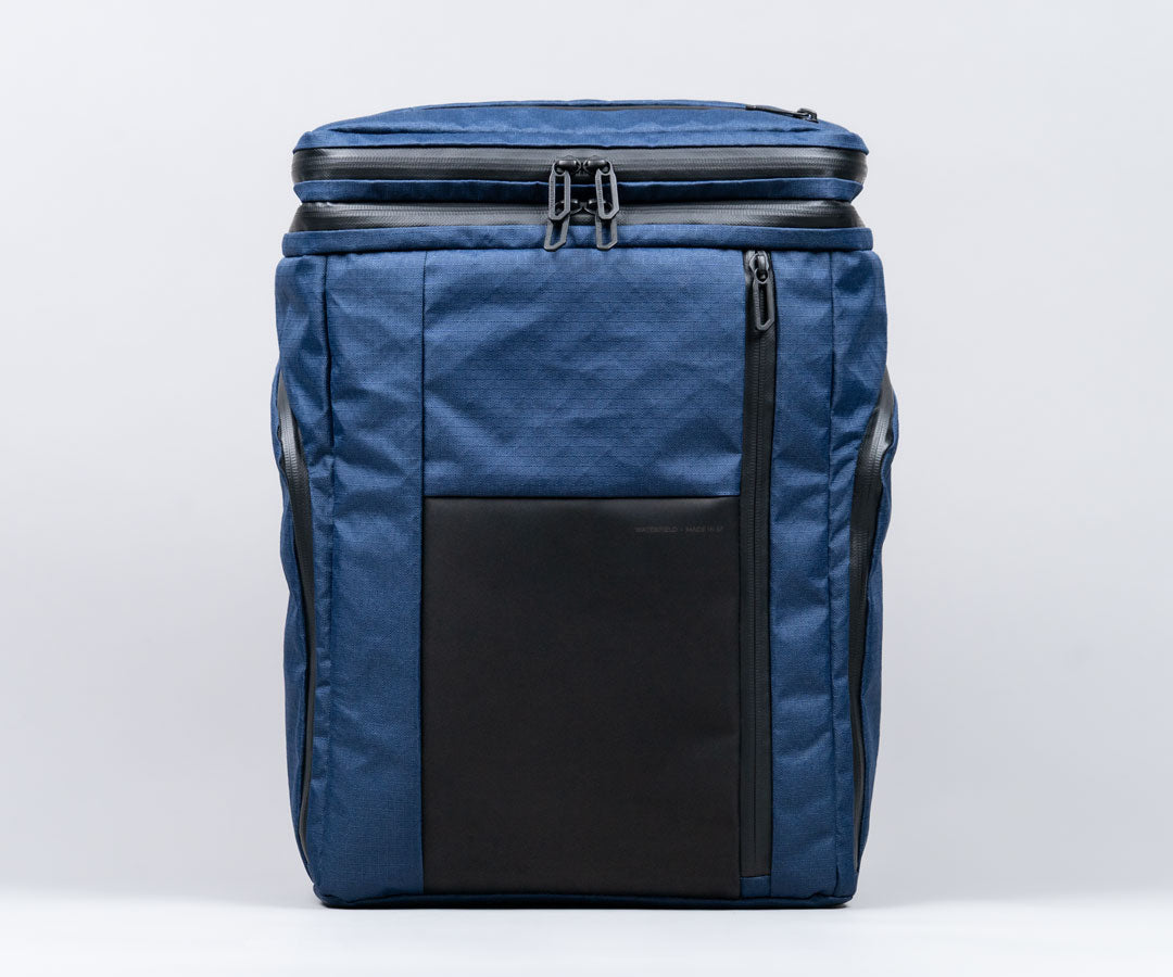 Blue EcoPak® + black leather