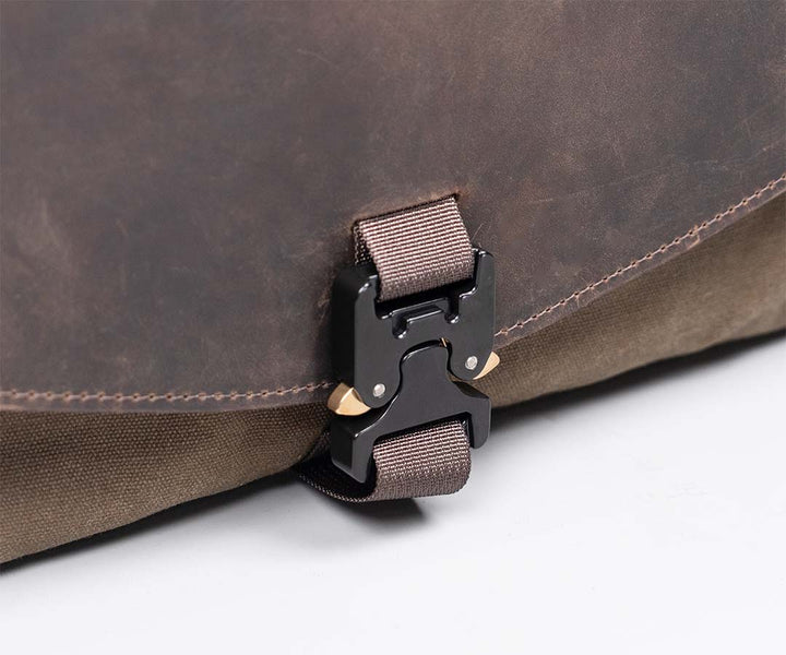 Secured by a paragliding-style buckle