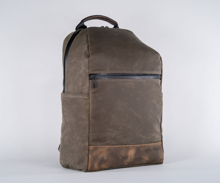 Limited stock - Waxed Canvas and Chocolate Leather