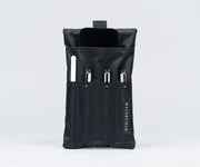 Back — two layers of pockets separate iPhone from pens/stylus
