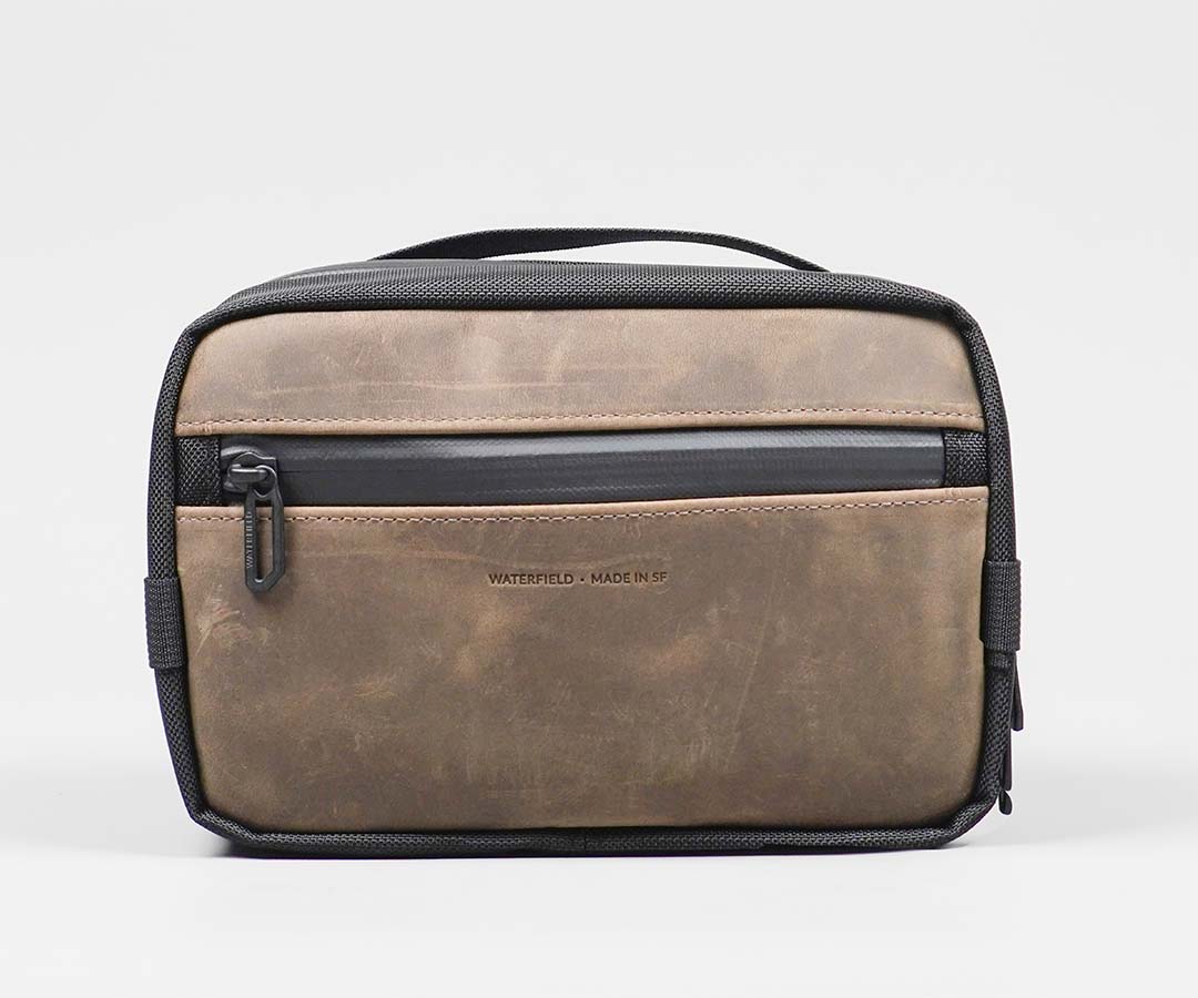 Ballistic Nylon + Chocolate Leather