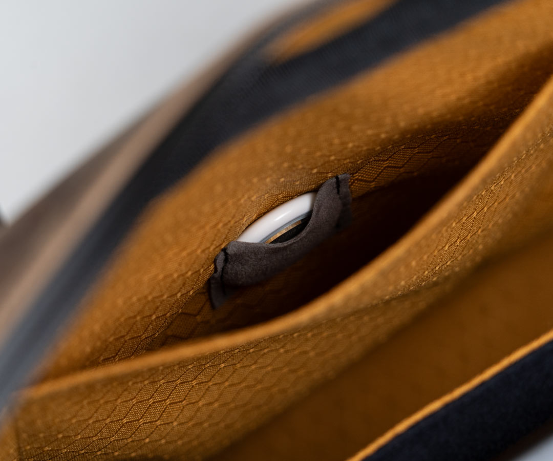 Discreetly-placed AirTag slot