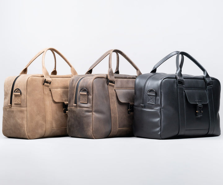 Available in three full-grain leather colors